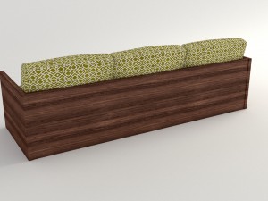 retro oliver sofa 3D Model