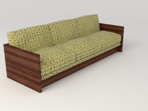 retro oliver sofa 3D Model