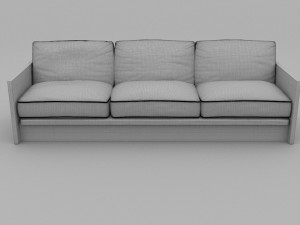 retro oliver sofa 3D Model