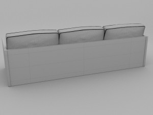 retro oliver sofa 3D Model