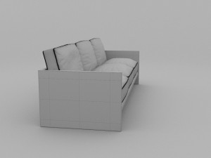 retro oliver sofa 3D Model