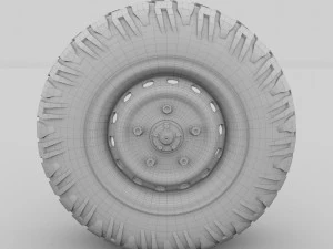 offroad wheel 3D Model