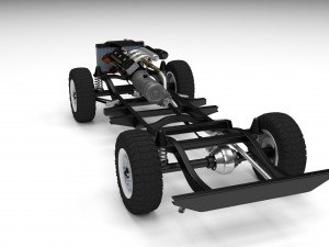 offroad truck chassis Model 3D
