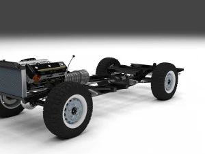 offroad truck chassis 3D Model