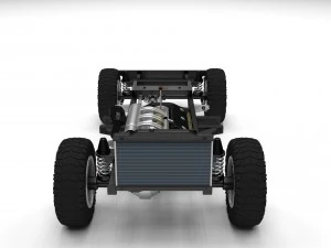 offroad truck chassis 3D Model