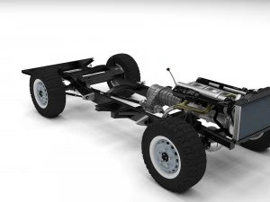 offroad truck chassis 3D Model