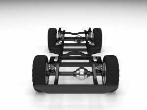 simple offroad chassis 3D 模型