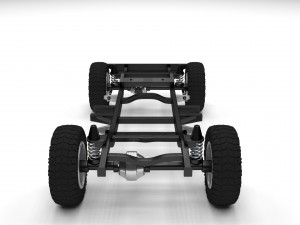 simple offroad chassis 3D Модель