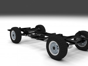 simple offroad chassis 3D Модель