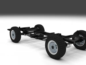 simple offroad chassis 3D Model