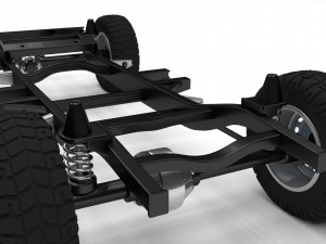 simple offroad chassis 3D Модель