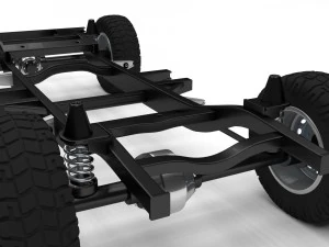 simple offroad chassis 3D Model