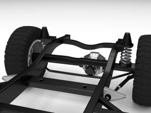 simple offroad chassis 3D Модель