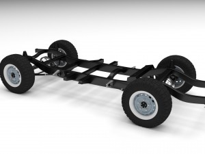 simple offroad chassis 3D Модель