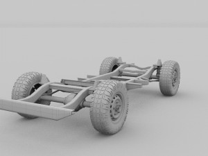 simple offroad chassis 3D Модель