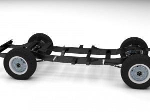 simple offroad chassis 3D Модель