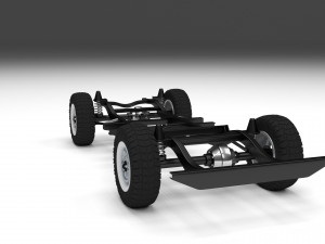simple offroad chassis 3D Модель