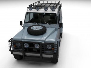 land rover defender 110 utility station wagon w in 3D 模型