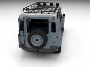 land rover defender 110 utility station wagon w in 3D 模型