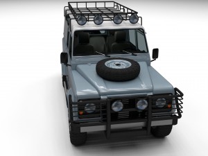 land rover defender 110 utility station wagon w in 3D 模型