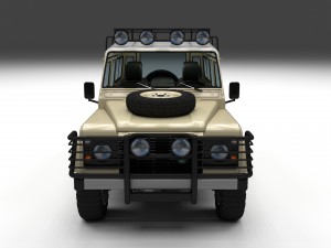 land rover defender 110 station wagon w interior Modèle 3D