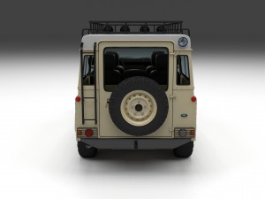 land rover defender 110 station wagon w interior Modello 3D