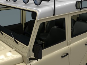 land rover defender 110 station wagon w interior Modello 3D