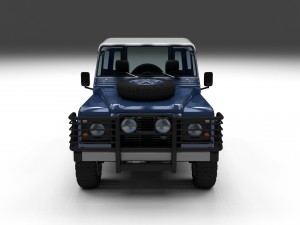 land rover defender 90 hard top w interior 3D मॉडल