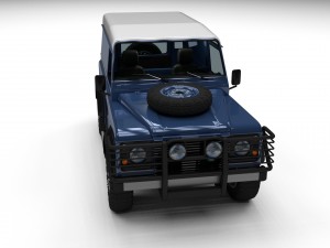 land rover defender 90 hard top w interior 3D मॉडल