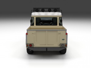 land rover defender 110 double cab pick up w inter 3D 모델