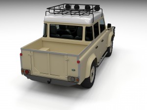 land rover defender 110 double cab pick up w inter 3D 모델