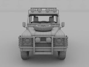 land rover defender 110 double cab pick up w inter 3D Model