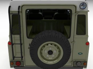 land rover defender 110 hard top w interior 3D Model