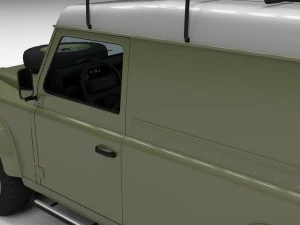 land rover defender 110 hard top w interior 3D Model