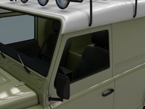 land rover defender 110 hard top w interior Model 3D