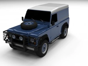Land Rover Defender 90 с жесткой крышей 3D Модель