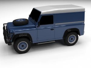 land rover defender 90 hard top 3D Модель