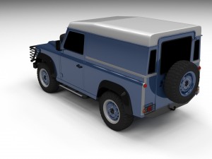 land rover defender 90 hard top 3D Модель