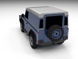 land rover defender 90 hard top 3D Модель