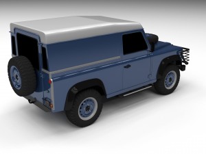 land rover defender 90 hard top 3D Модель