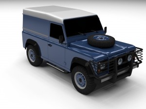 land rover defender 90 hard top 3D Модель