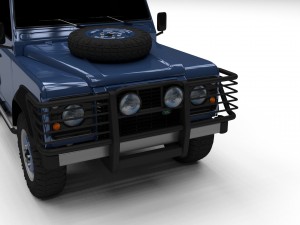 land rover defender 90 hard top 3D Модель