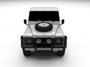 land rover defender 90 pick up 3D Model