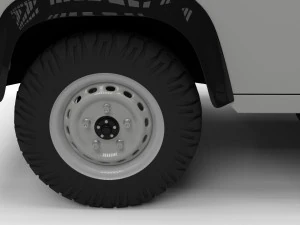 land rover defender 90 pick up 3D Model