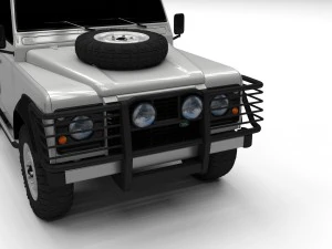 land rover defender 90 pick up 3D Model