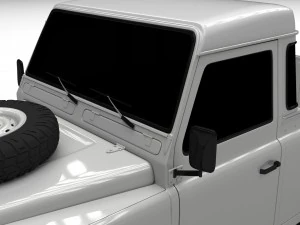 land rover defender 90 pick up 3D Model
