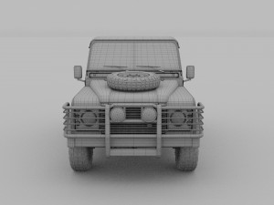 land rover defender 90 pick up Model 3D