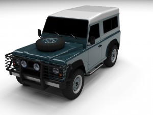 land rover defender 90 station wagon 3D Model