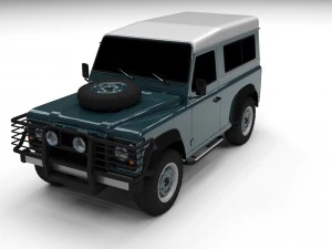 Landrover Defender 90 stationwagon 3D Model