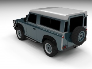 land rover defender 90 station wagon 3D 模型